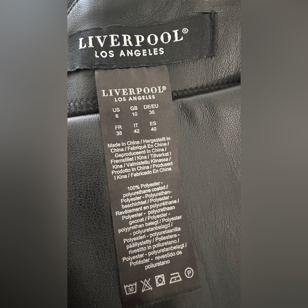 Liverpool Los Angeles Faux Leather Pencil Skirt size 6 - Picture 5 of 5